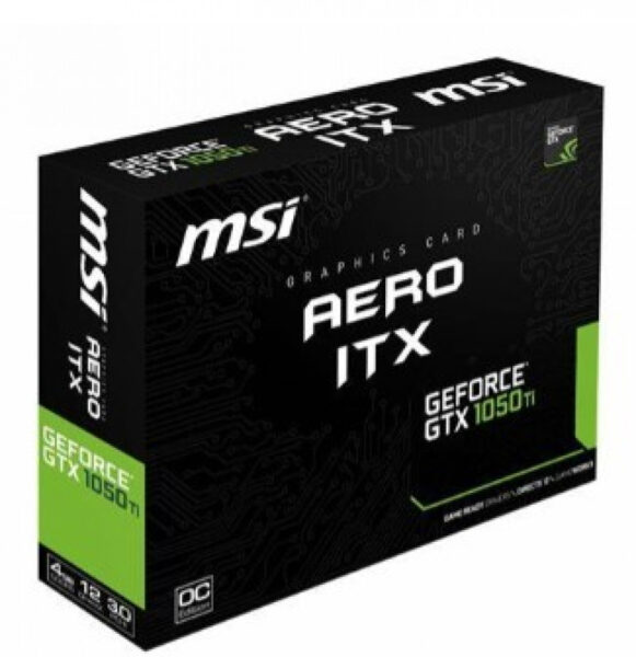 MSI GeForce GTX 1050 Ti AERO ITX - 4GB GDDR5 RAM - Näytönohjain - Image 2
