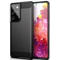 CARBON AND STEEL STYLE COVER GALAXY S21 ULTRA suojakuori musta