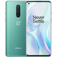 OnePlus 8 , 6.55", 8/128 GB Glacial Green , 5G käytetty takuu 1kk