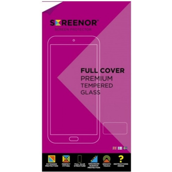 Screenor Samsung Galaxy A03 / A03s / A02s Full Cover Premium Tempered Glass -näyttösuoja