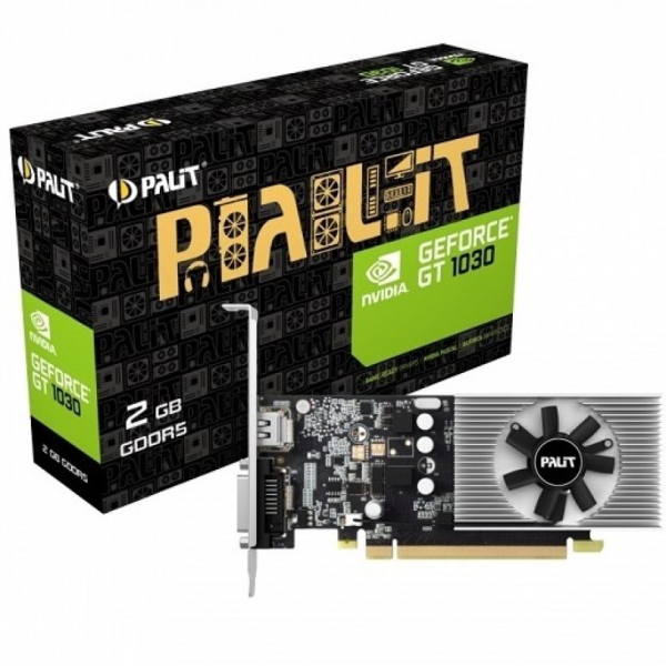 Palit GeForce GT 1030, 2GB GDDR5 näytönohjain, HDMI + DVI-D