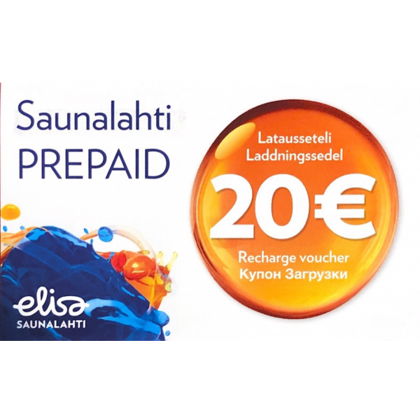 Elisa saunalahti prepaid-latausseteli 20 euroa