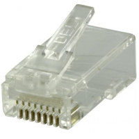 RJ-45-liitin, Cat6 UTP, 2-osainen, 10kpl pakkaus, Deltaco