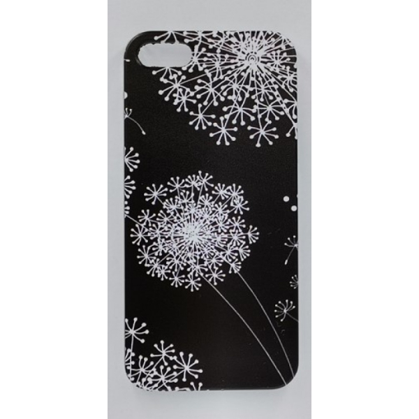 iPhone 5 / 5S / SE Suojakuori Musta Kuvalla