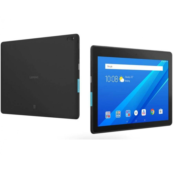 Käytetty Lenovo Tab E10 10,1" tablet 16 GB WiFi (musta), takuuta 23.6.2022 asti.