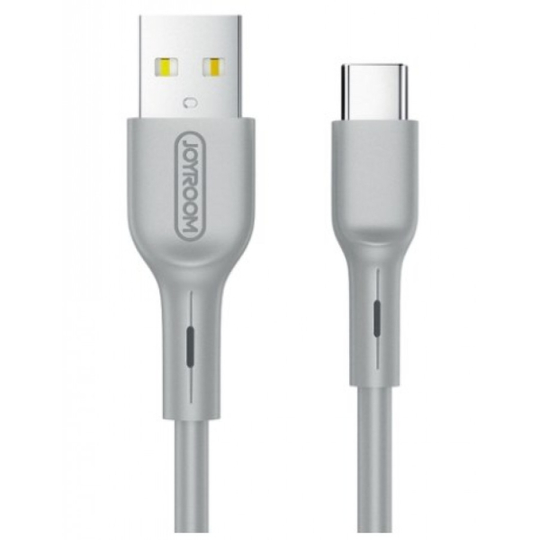 USB-C High Elastic Data Cable 1m latausjohto, harmaa