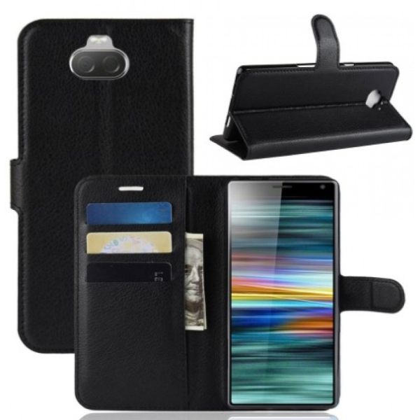 Sony Xperia 10 suojakotelo musta Litch