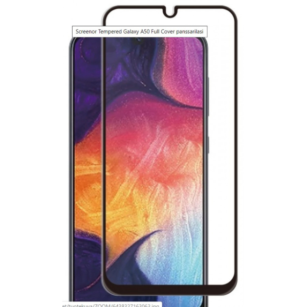 Screenor Tempered Galaxy A50 Full Cover panssarilasi