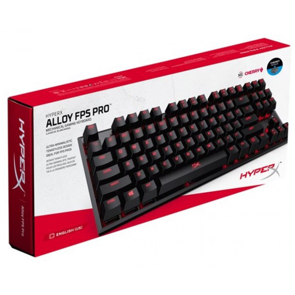 Kingston HyperX Alloy FPS Pro mekaaninen pelinäppäimistö, MX Red, musta