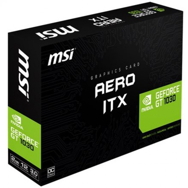 MSI GeForce GT 1030 2GB AERO ITX OC HDMI SL-DVI-D