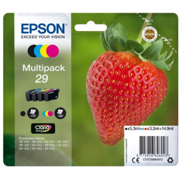 EPSON 29 Multipack 4 väriä paketissa Claria Home Ink