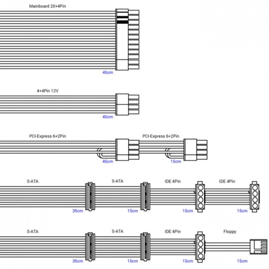 InterTech SL-700 Plus 700W ATX virtalähde, 82+ - Image 2
