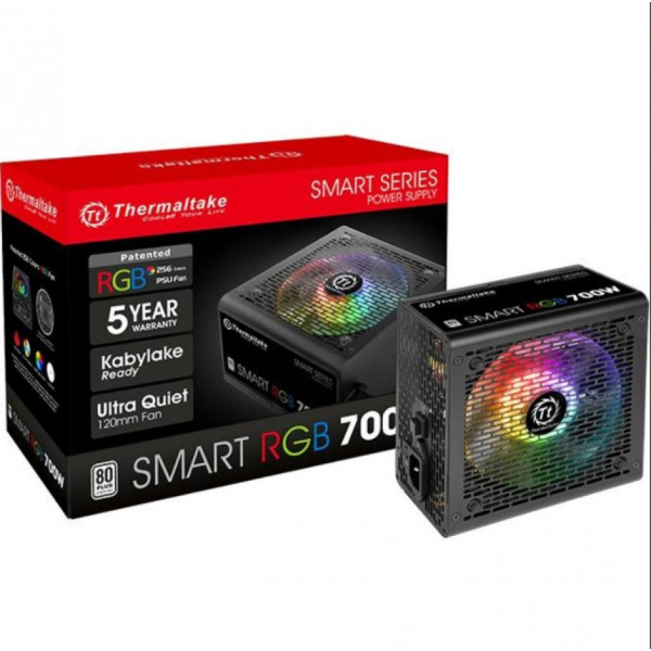 Thermaltake Smart RGB 700W ATX virtalähde