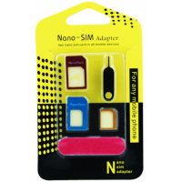 Smartte Nano-SIM / Micro-SIM Adapterisetti, sisältää piikin ja viilan
