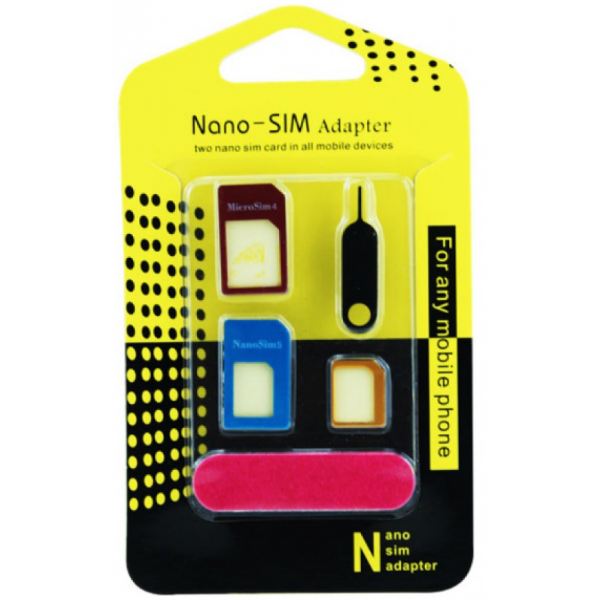 Smartte Nano-SIM / Micro-SIM Adapterisetti, sisältää piikin ja viilan