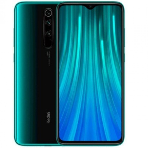 Käytetty Xiaomi Note 8 Pro  128 Gb, 6,53", takuuta 18KK, 64+ 8+ 2+ 2Mpix takakamerat, vihreä
