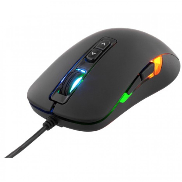 DELTACO GAMING optinen pelihiiri, 7 painiketta, LED-valaistus, USB, musta