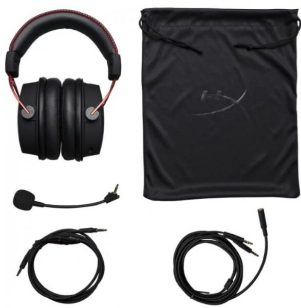 HyperX Cloud Alpha -pelikuulokemikrofoni, musta punainen - Image 2