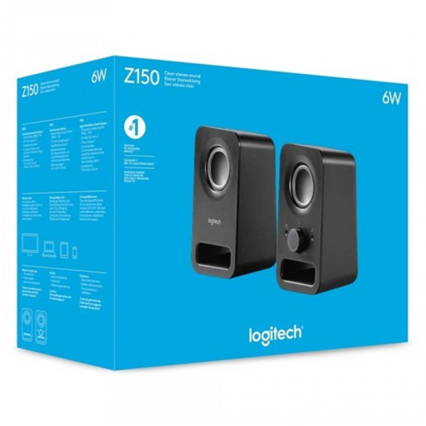 Logitech Z150 -stereokaiuttimet, 2.0, musta