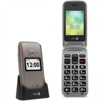 Doro 2424, 3 Mpix, Bluetooth 3.0, 2.4", 800mAh, hopea kulta, GSM senioripuhelin kahdella näytöllä