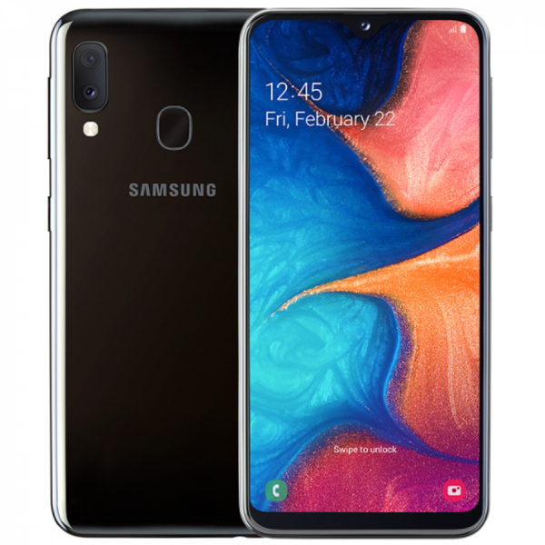 Samsung Galaxy A20e musta