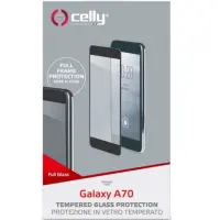 CELLY FULL GLASS Samsung A04s / A13 5G / A70 panssarilasi mustalla kehyksellä