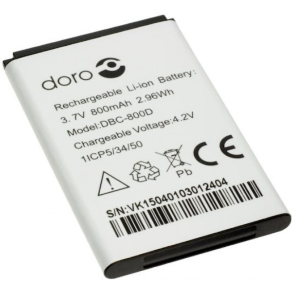 Doro 1362, 1382, 2414, 2424 507, 509, 510, 515, 530X, 715, 5031, 6030, 6031, 6526 alkuperäinen akku