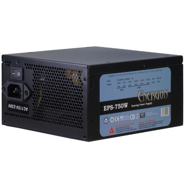 Inter-Tech 750Watt Energon EPS-750W , ATX virtalähde