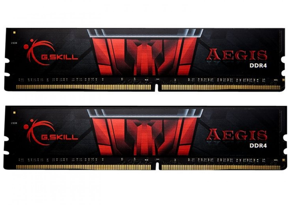 G.Skill AEGIS - DDR4 - 16 GB: 2 x 8 GB - DIMM 288-pin - 3200 MHz / PC4-25600 - CL16 - 1.35 V - unbuffered - non-ECC