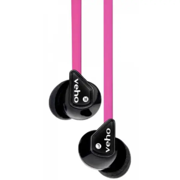 Veho Z-1 nappikuulokkeet magenta/musta