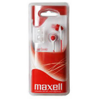 Maxell nappikuulokkeet punainen/valkoinen