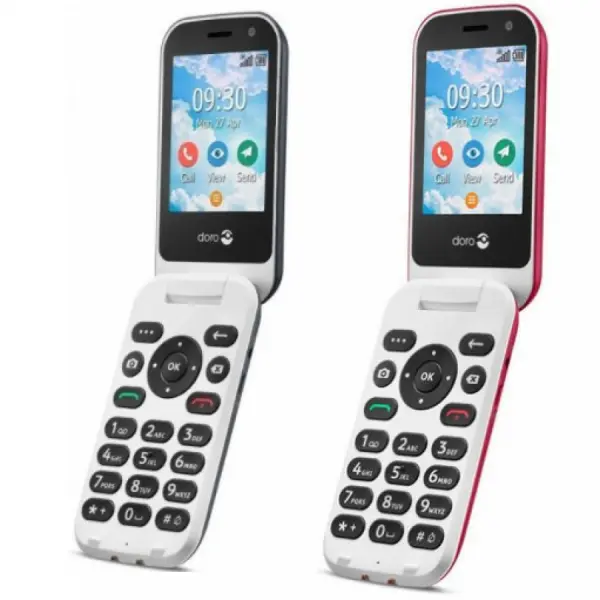 Doro 7081, 4Gb, 5Mpix kamera, Facebook ja WhatsApp, 4G simpukkapuhelin