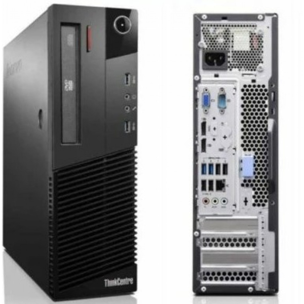 Lenovo M83 SFF i5-4460 4GB 128GB SSD (Tehdaskunnostettu, takuu 12kk) DVDRW W10Pro