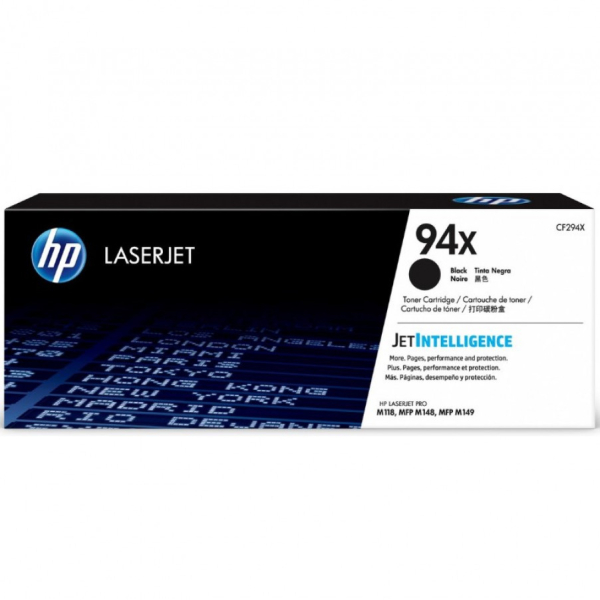 HP 94X LaserJet värikasetti, musta, korkeariittoinen 2800 sivua