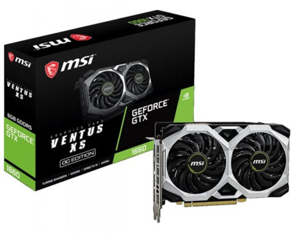 Käytetty MSI GeForce GTX 1660 VENTUS XS 6Gb OC GDDR5 1xHDMI 3xDP PCI-E 3.0 DX12 näytönohjain, takuu 1kk - Image 2