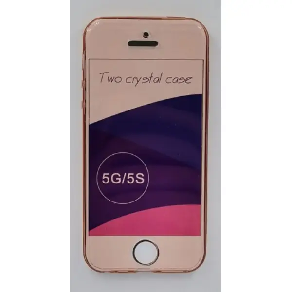 Iphone 5 / 5S / SE Suojakuori Läpinäkyvä Punertava