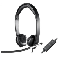 LOGITECH USB Headset Stereo H650e - Kuuloke - korvan päällä - langallinen