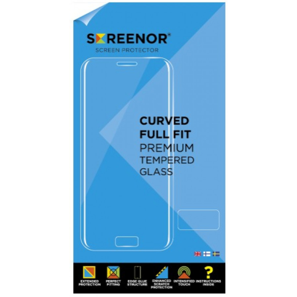 SCREENOR Samsung S20+ panssarilasi, musta reuna