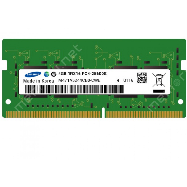 Samsung 4GB DDR4-3200 SODIMM PC4-25600S Single Rank x16 Module M471A5244CB0-CWE