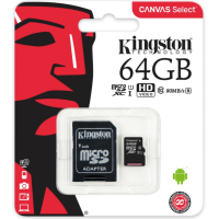 Kingston 64GB MicroSD muistikortti Class 10