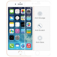 Apple iPhone 6 / 6S / 7 / 8 valkoinen reunus panssarilasi