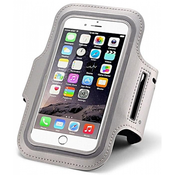 Käsivarsiremmi Yleismalli 4,3" - 5,1" Harmaa / Heijastin