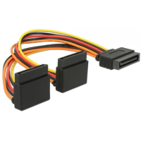 Sata virta Y johto, 15cm, 2kpl naaras 1kpl uros, DeLOCK