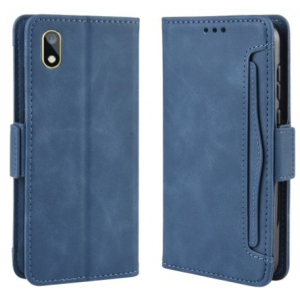 Honor 8S / Huawei Y5 (2019) suojakotelo, jossa on erillinen korttipaikka Sininen