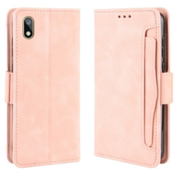 Honor 8S / Huawei Y5 (2019) suojakotelo, jossa on erillinen korttipaikka Pinkki