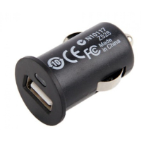 USB autolaturi 1A / 5V Musta SUN