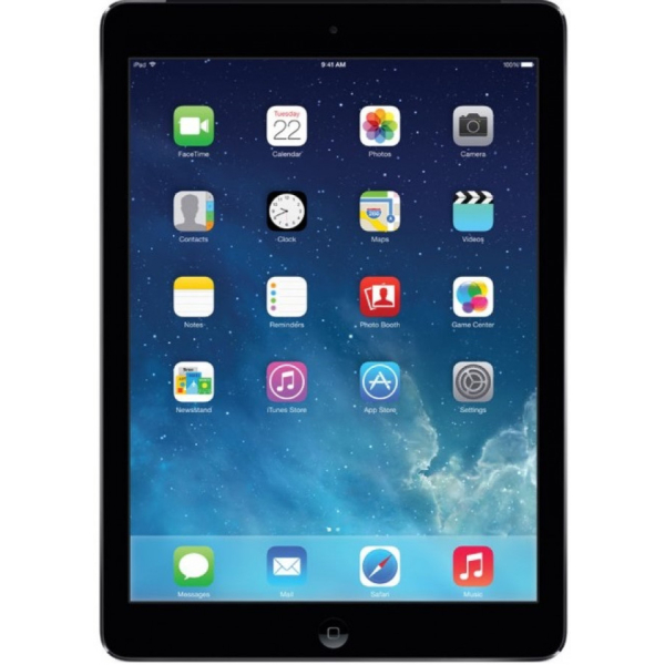 iPad Air 9.7" 32GB WiFi Tähtiharmaa, tehdaskunnostettu, takuu 12kk
