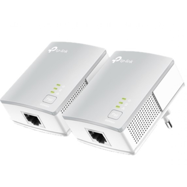 TP-LINK AV 600 Nano Powerline Adapter Starter Kit, kaksi laitetta, valkoinen