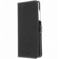 Insmat Samsung S21 Ultra, musta, aitoa nahkaa oleva puhelimen suojakotelo