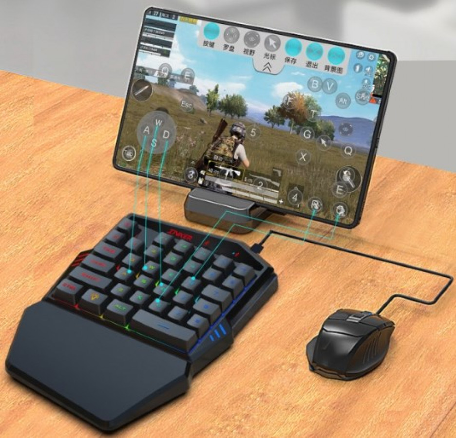 Bluetooth Näppäimistö & Hiiri paketti RGB valot K99 - Image 2